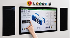 Wide touch panel display