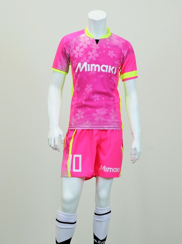 Football uniform: Fluorescent color clothing (Sublimation transfer printing)