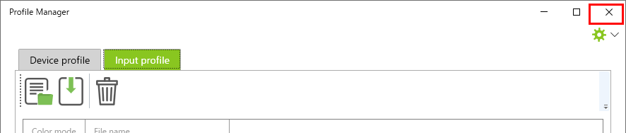 Screen to click the X in the upper right corner of the screen