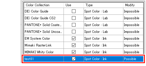RasterLink7 [Ref] | Color Collection - Operations