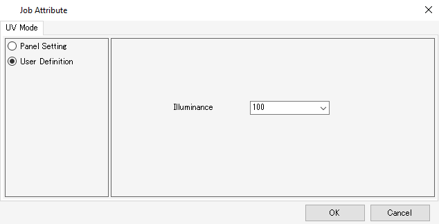 Setting screen for color and white